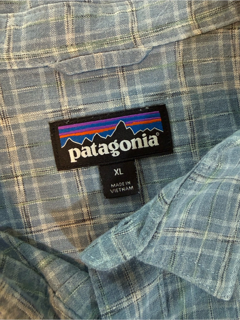 Patagonia Men’s A/C Short Sleeve Plaid Button Down Shirt Size XL - Picture 10 of 12